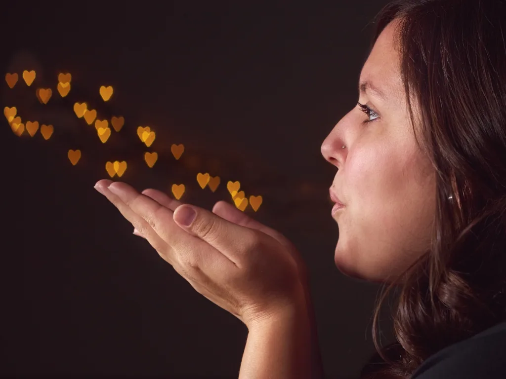 Kelsey Blowing Hearts